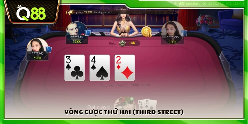 Giai đoạn tố thứ hai trong bài Xì Tố